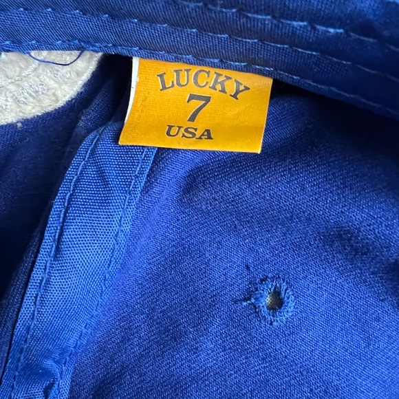 OBX Outer Banks Unisex Distressed Baseball Cap Hat Strapback Curved Brim Lucky 7 - Picture 12 of 12